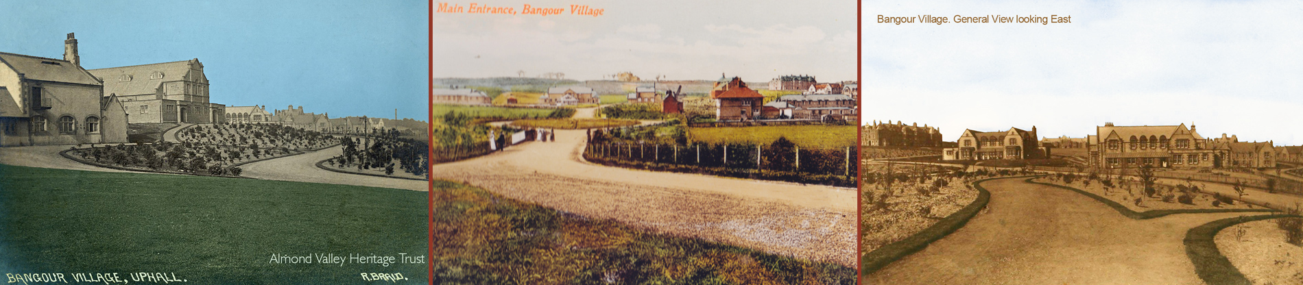 Postcard views of Bangour Village Hospital